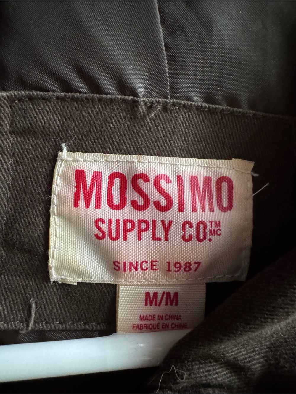 Mossimo Supply Co. Olive Green/Brown Jacket with striped sleeves - Picture 2 of 4